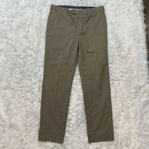 Lauren Ralph Lauren Pants Mens 34x32 Tan Flat Front Dress Slacks Trousers Preppy
